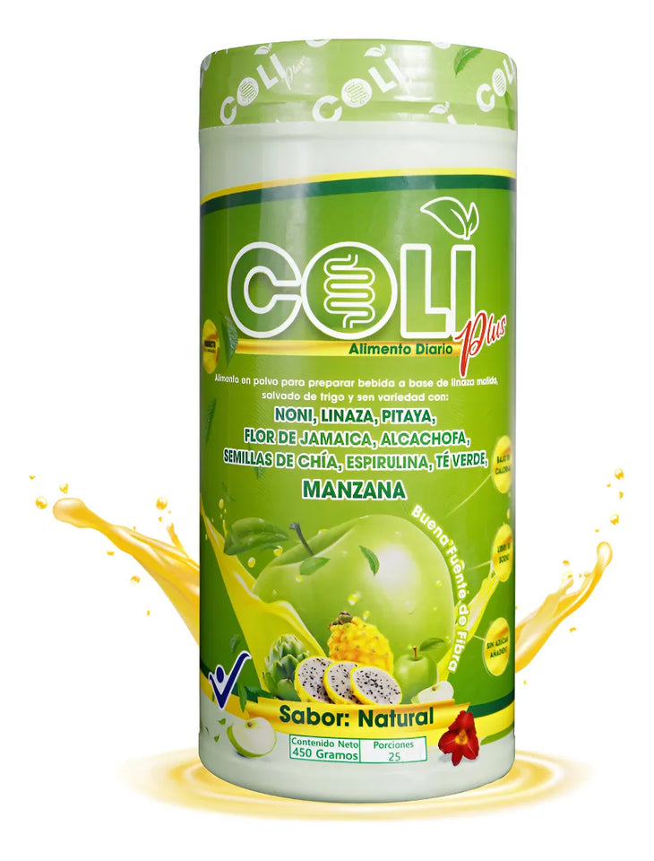 Nuevo limpiador intestinal Coli Plus (Rinde 25 porciones)