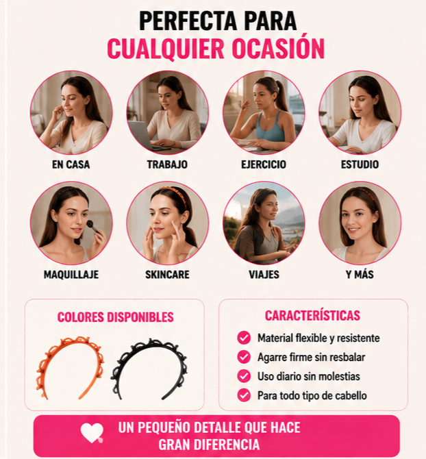 Nuevo Diadema Trenzada Fácil Estilo Diario