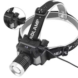 Nueva Linterna Frontal LED de Cabeza Recargable y Ultra Potente