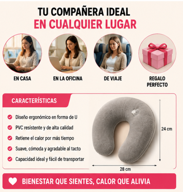 Nuevo Almohadilla Calefactable U-Relax