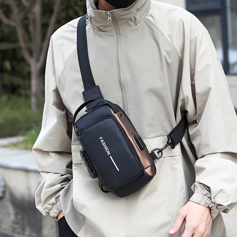 Nuevo Bolso cruzado Oxford para hombre