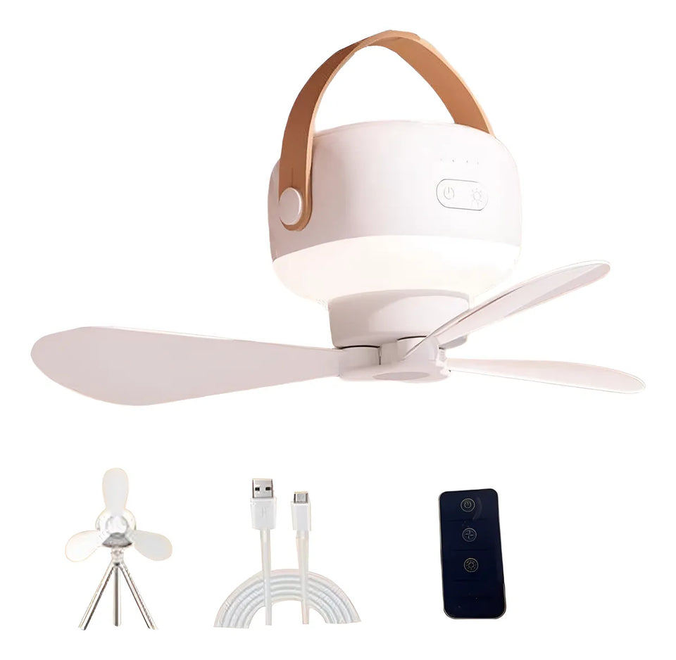 Nuevo Ventilador Portátil con luz y control remoto