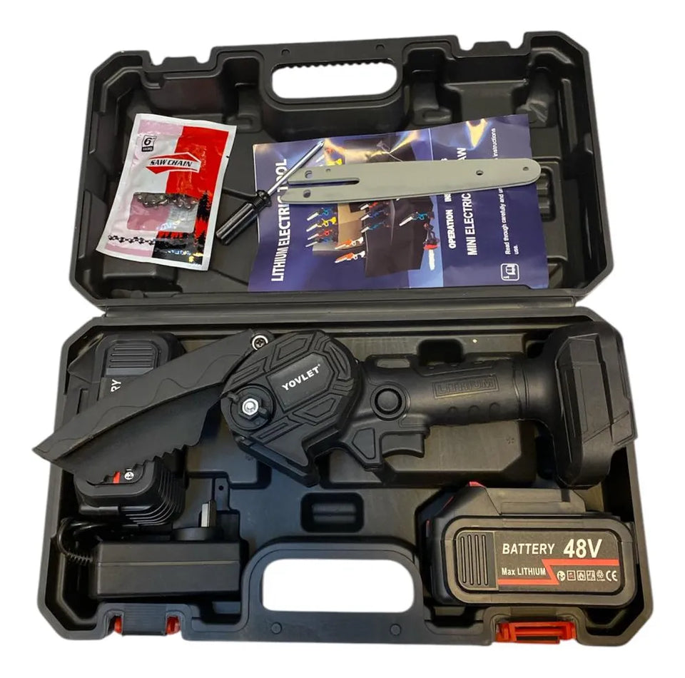 Mini Motosierra Inalámbrica 48V con Batería