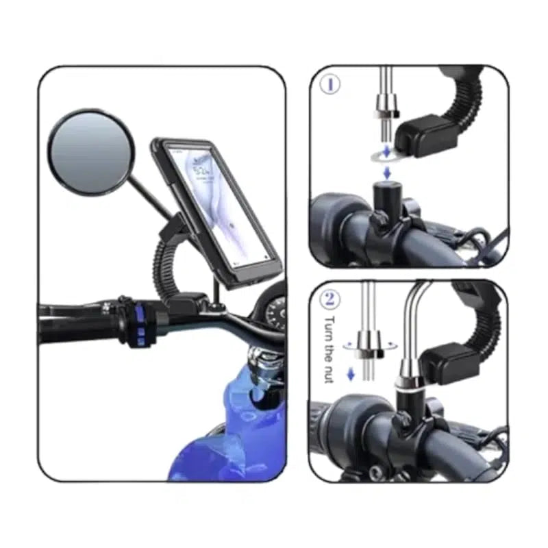 Nuevo SOPORTE PARA MOTO CON CAJA PROTECTORA