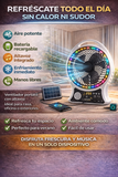 Ventilador Solar Portátil con Altavoz