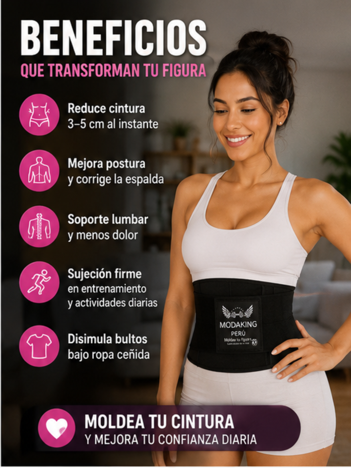 Nuevo Faja Elástica Invisible Fitness de Compresión