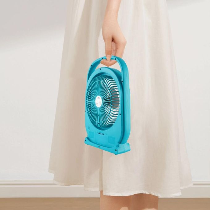 Ventilador solar recargable