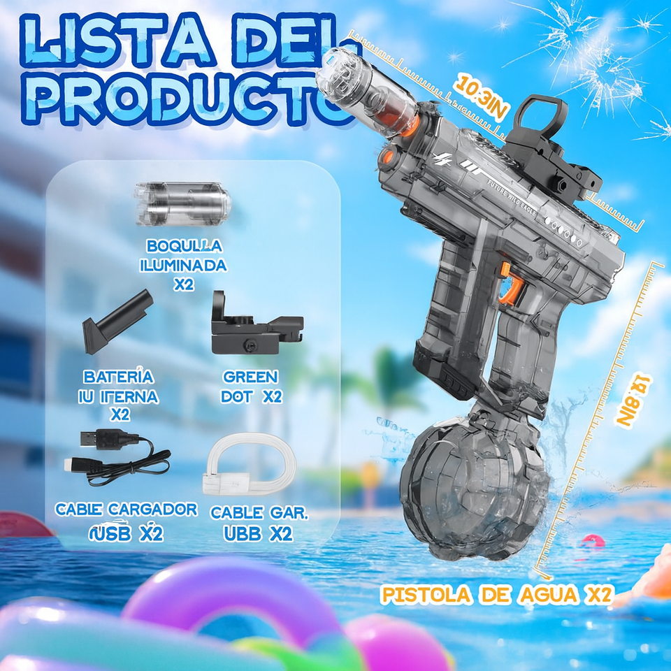 NUEVA PISTOLA DE AGUA ELÉCTRICA