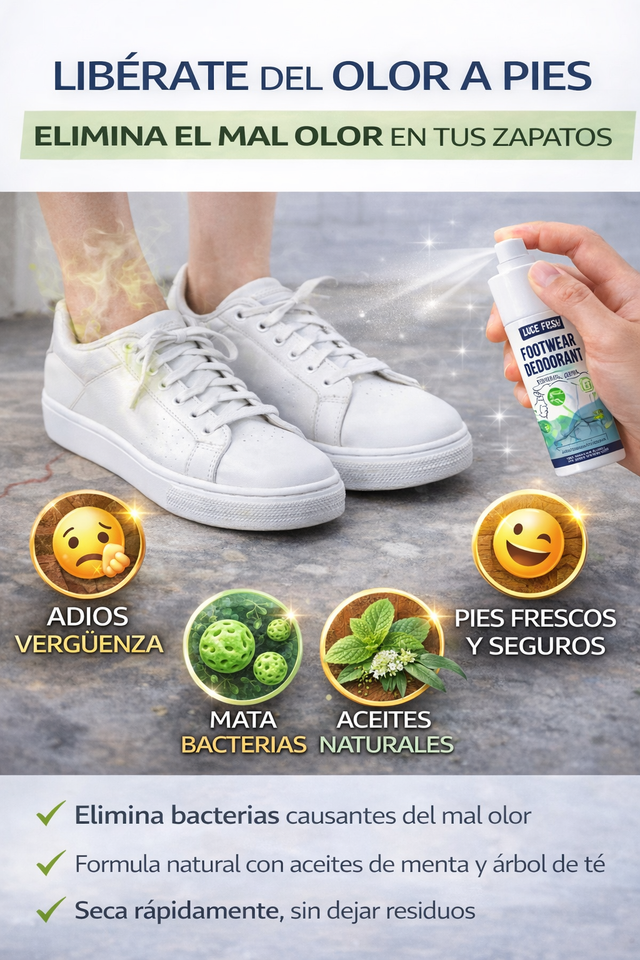Nuevo Jue-Fish Spray para Zapatos Aroma