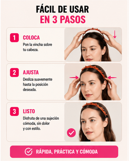 Nuevo Diadema Trenzada Fácil Estilo Diario