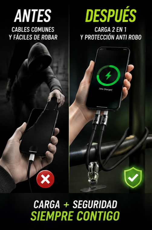 Nuevo Cable Pulsera Carga Rápida y Datos