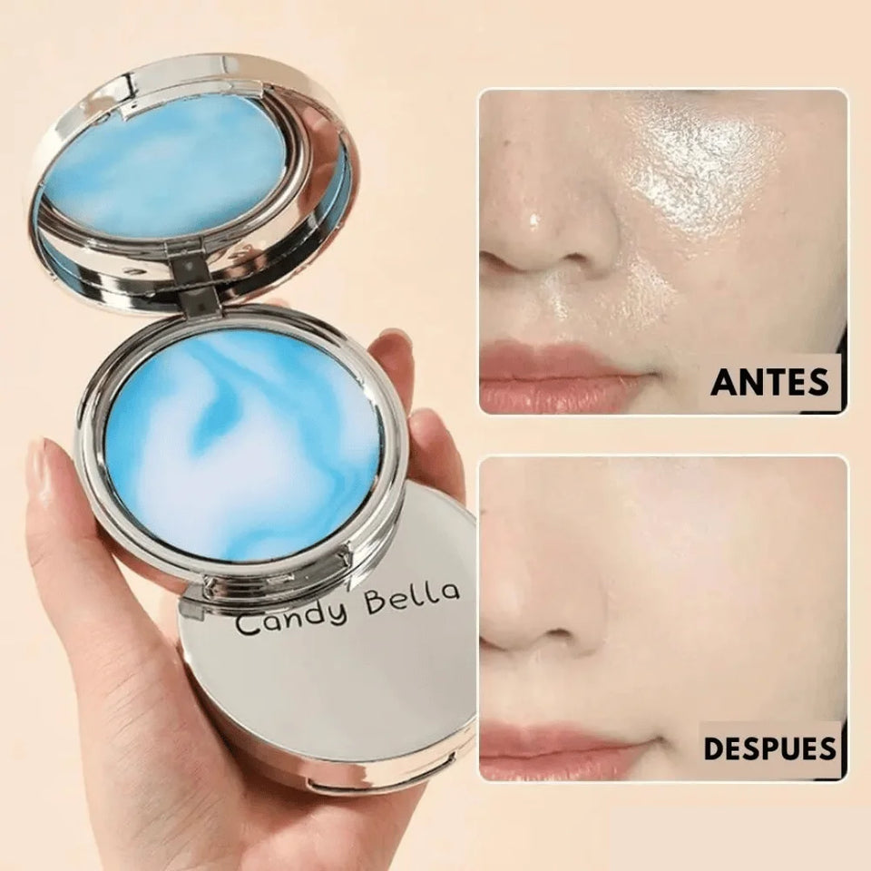 Nuevo Polvo Candy Bella Blue Sky – Adiós al Brillo, Hola Piel de Porcelana