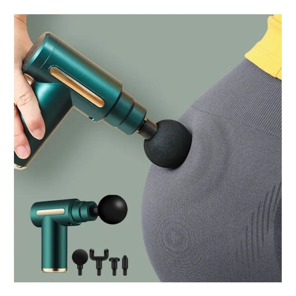 Nueva Pistola Masaje Muscular Plateada