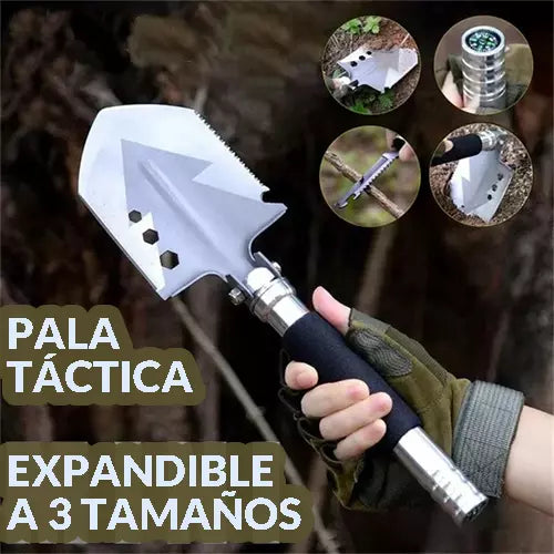 Pala Negra Con Bolso Pala Plegable Militar Multiusos - Incluye Bolso, Ideal Para Camping, Supervivencia Y Senderismo Pala Militar Portatil