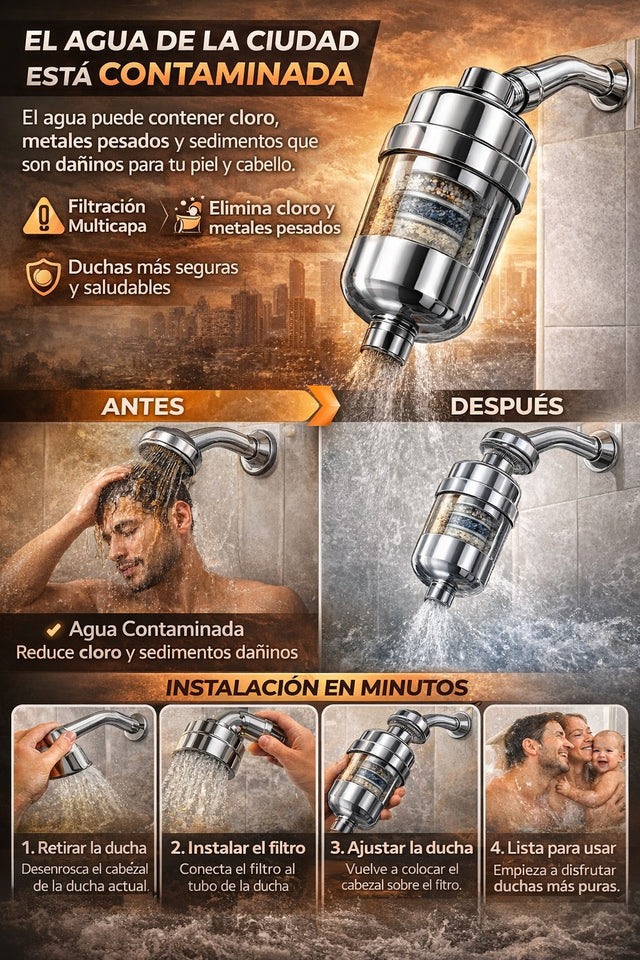 Filtro Ducha Purificador Stages Plus