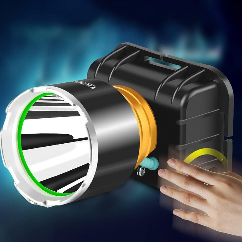 Nueva Linterna Frontal LED de Cabeza Recargable y Ultra Potente