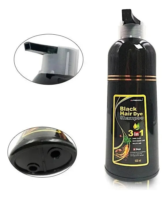 Nuevo Shampoo Milagro Anti-Canas negro