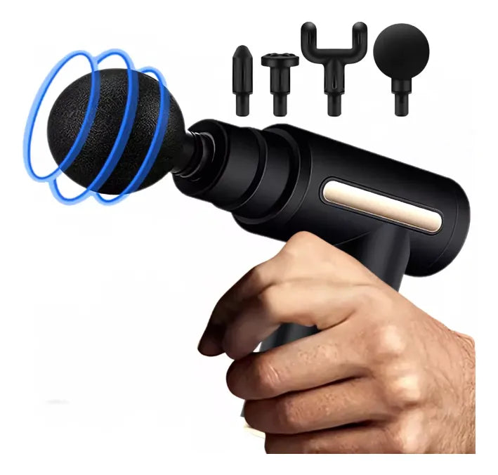 Nueva Pistola Masaje Muscular Plateada