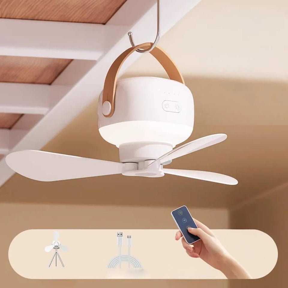 Nuevo Ventilador Portátil con luz y control remoto