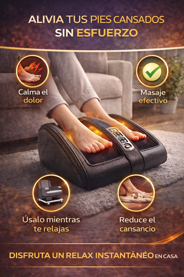 Nuevo Masajeador Eléctrico de Pies Compacto