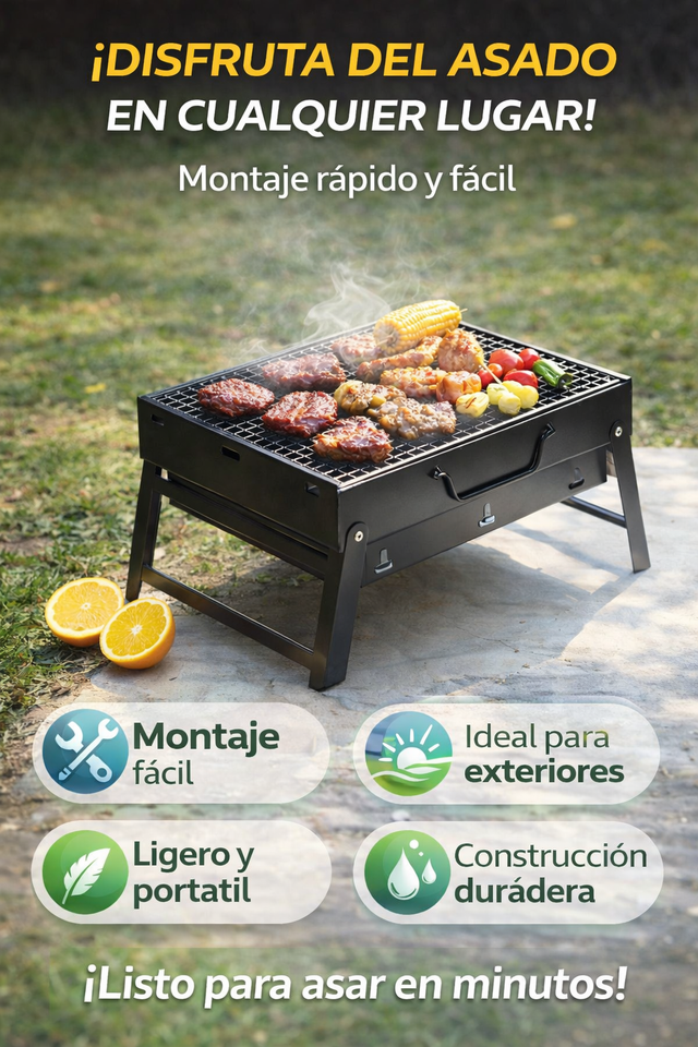 Nueva Parrilla Portátil de Carbón