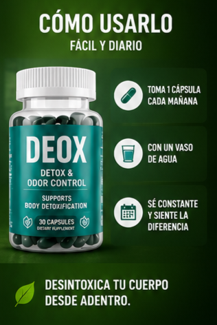 Nuevo Deos Cápsulas de Clorofila Fuerza Natural