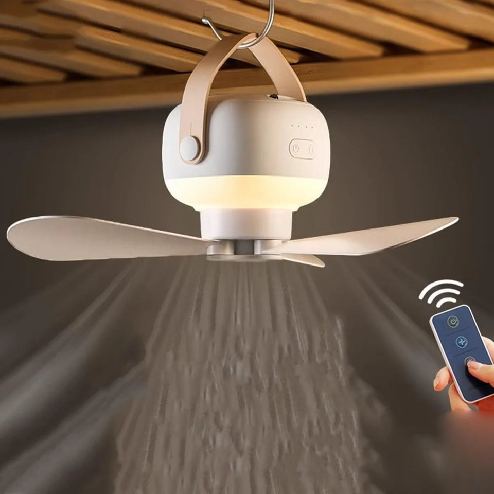 Nuevo Ventilador Portátil con luz y control remoto