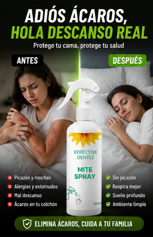 Nuevo Spray Antiácaros Rápido