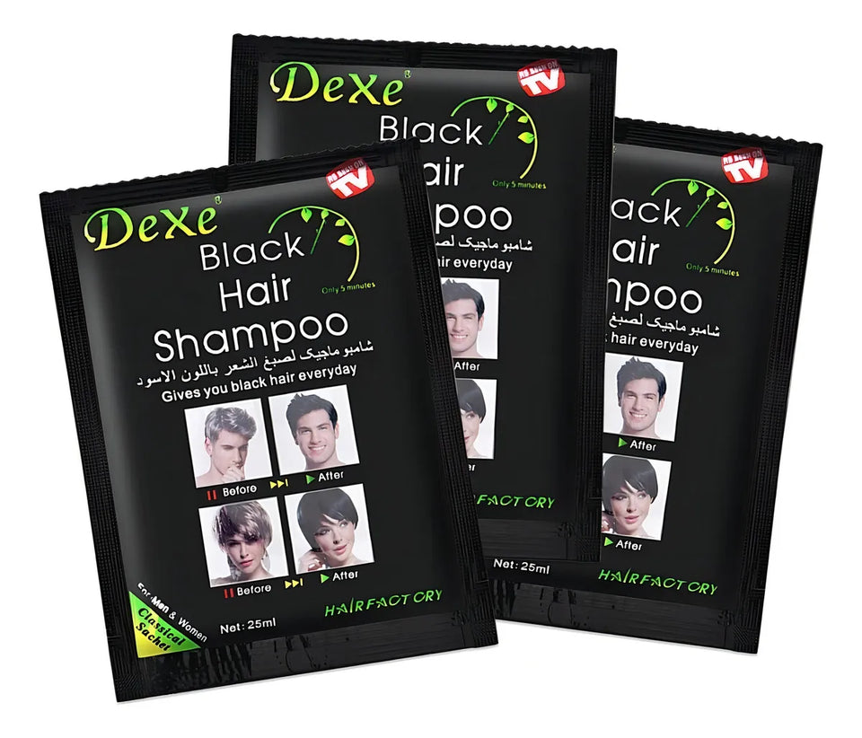 SHAMPOO CUBRE CANAS NEGRO INSTANTÁNEO
