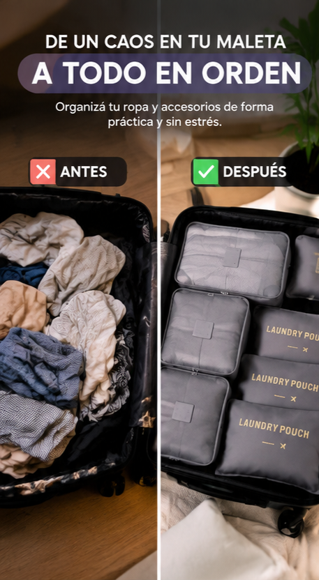 Nuevo Set Organizador de Maleta