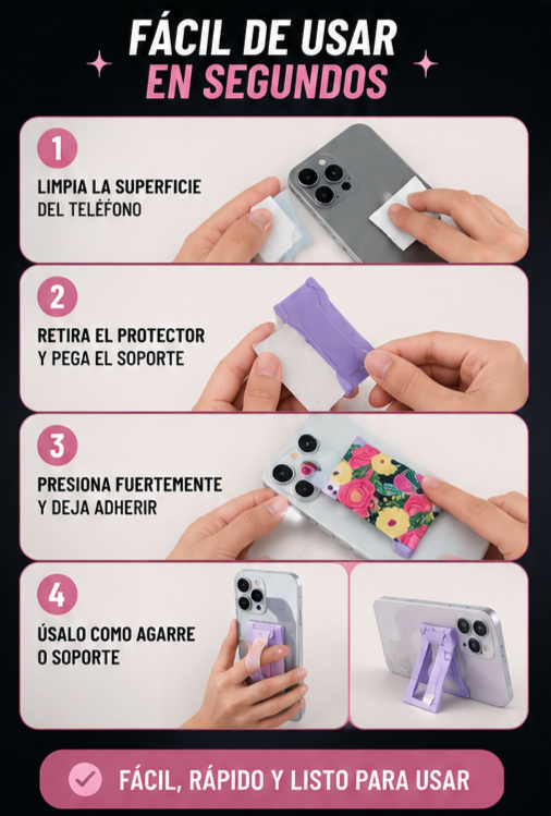 Nuevo GripMag Pro Rosa Brillante Compacto
