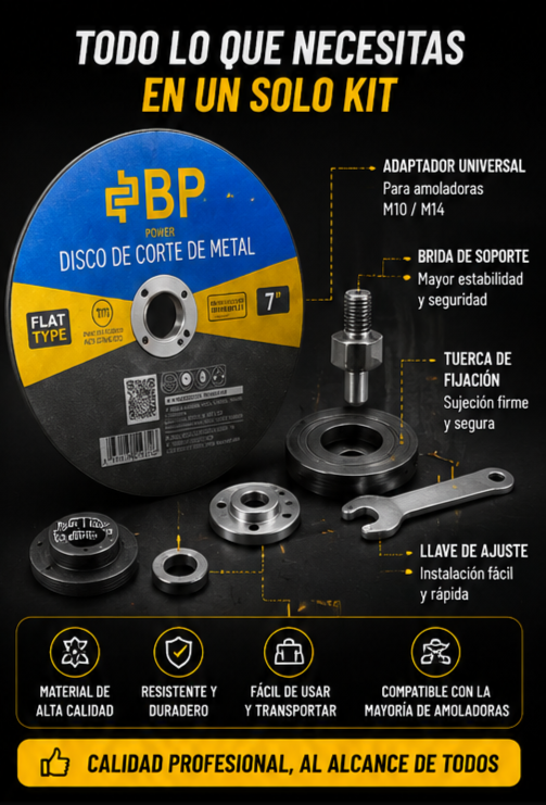 Nuevo Adaptador Disco Corte Universal Taladro