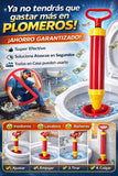 Nuevo Destapador Potente para Inodoros y Tuberías