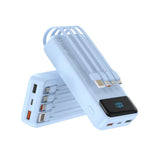 Batería Externa Portátil con Cables Integrados