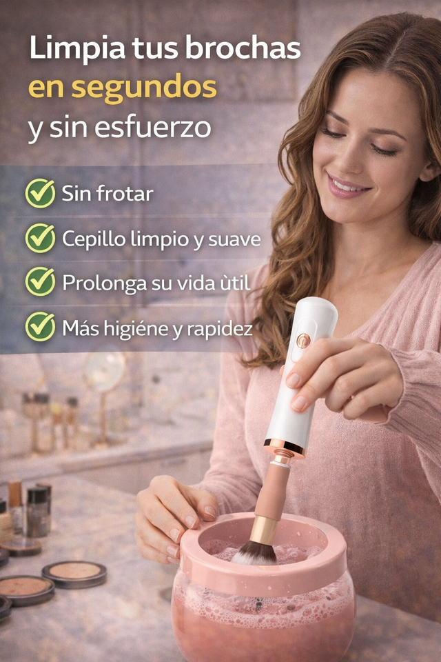 Nuevo Limpiador Eléctrico de Brochas Rápido Portátil