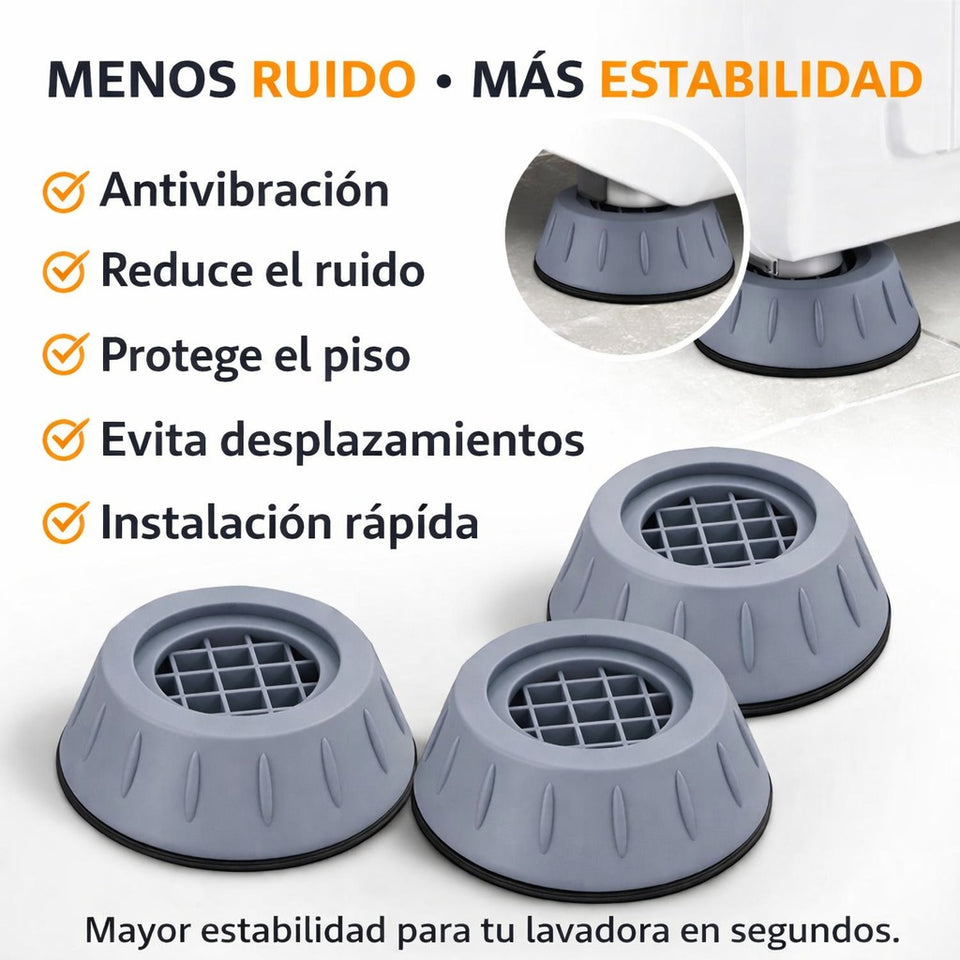 Set de 4 Patas Antivibración Pro