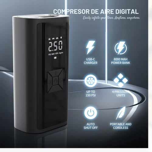 NUEVO COMPRESOR DE AIRE CON WIRELESS DIGITAL