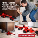 Set de Elevador y Ruedas para Muebles Pesados