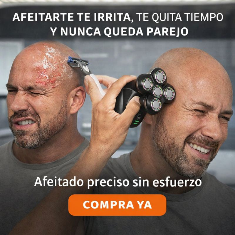 Nueva Afeitadora Eléctrica Rotativa 4D – 5 en 1: Cuidado Total