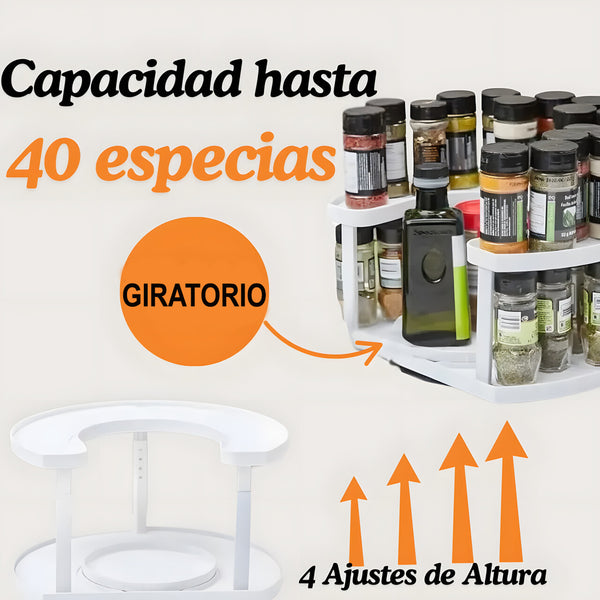 Nuevo Estante Giratorio de Doble Capa
