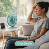 Ventilador solar recargable