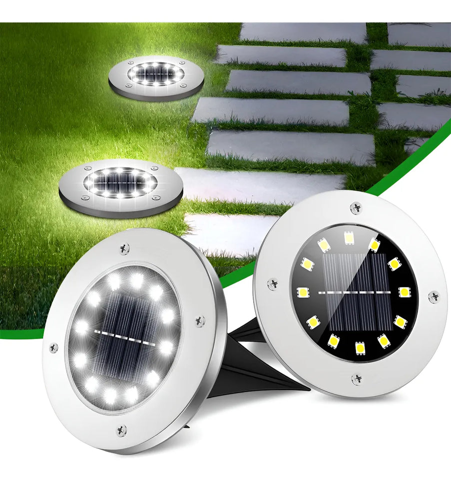 Nuevo SET DE 4 LUCES SOLARES PARA JARDÍN