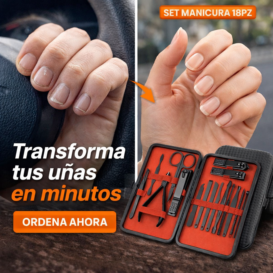 Nuevo Set de Manicura 18 Piezas