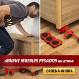 Set de Elevador y Ruedas para Muebles Pesados