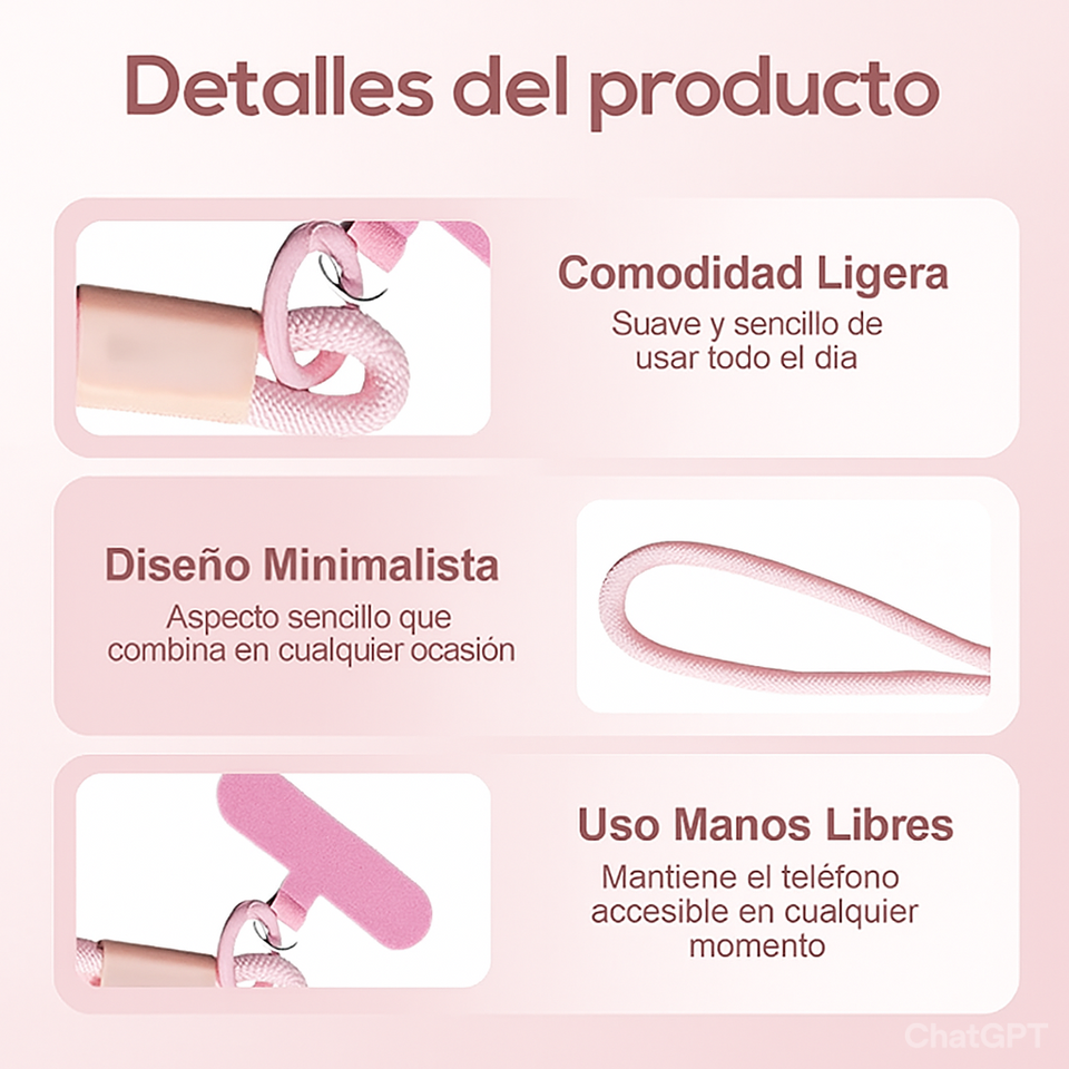 Nueva Correa Móvil Elegante y Seguro