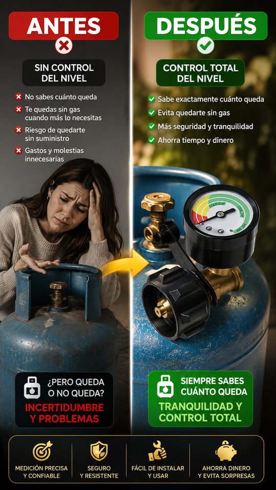 Nuevo Medidor de Nivel Gas Propano Fácil