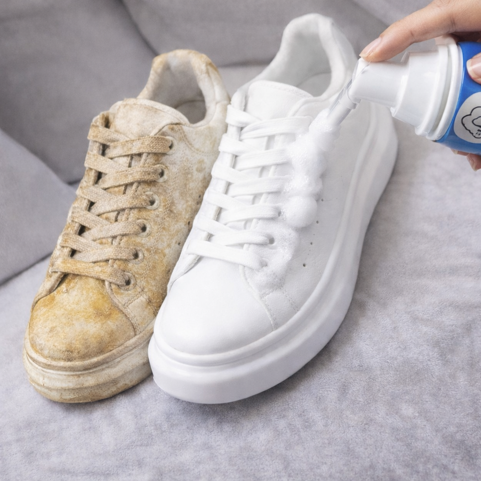 Nuevo Limpiador de Zapatos Blancos – ¡Como nuevos al instante!