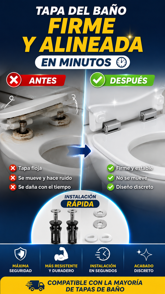 Nuevo Fijador Fuerte para Asiento WC
