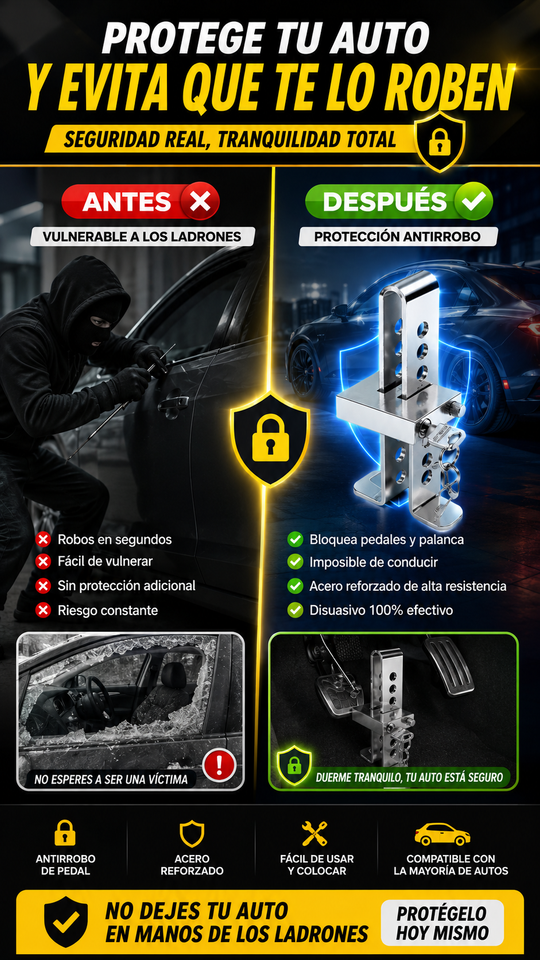 Nuevo Candado para Pedal Seguro Auto