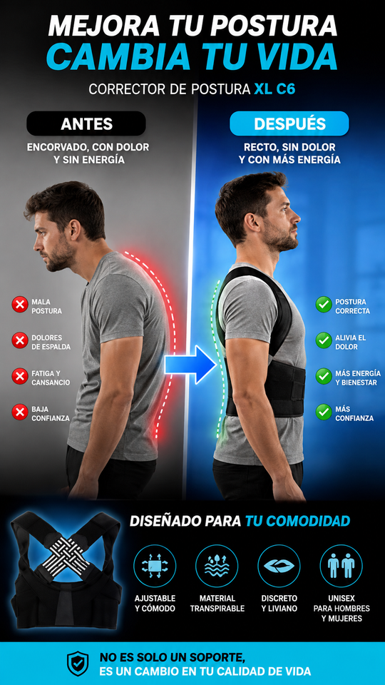 Nuevo Corrector de Postura para Espalda